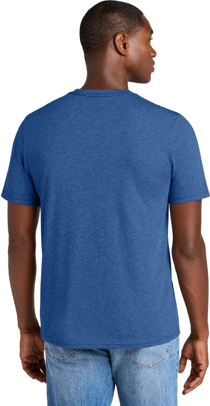 District Dt184 Perfect Weight Cvc Tee - Heathered Deep Royal
