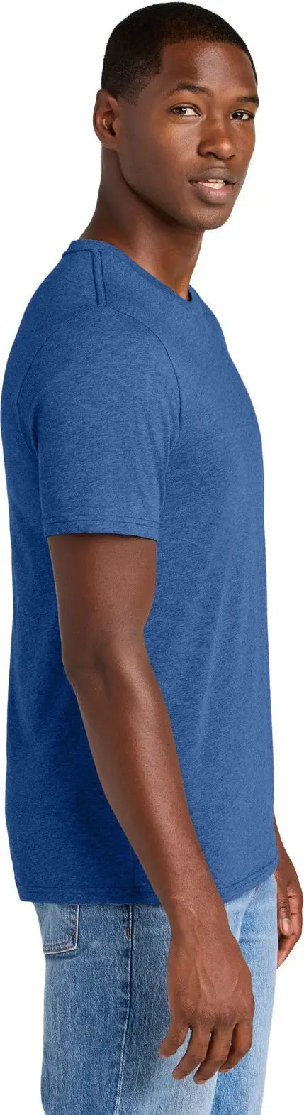 District Dt184 Perfect Weight Cvc Tee - Heathered Deep Royal