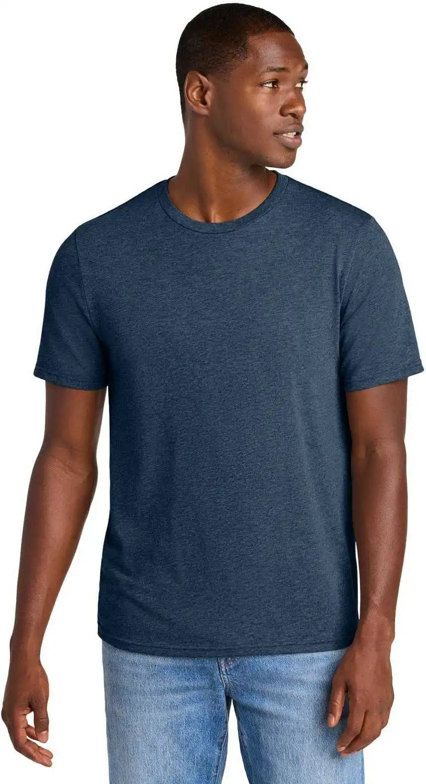 District Dt184 Perfect Weight Cvc Tee - Heathered Navy