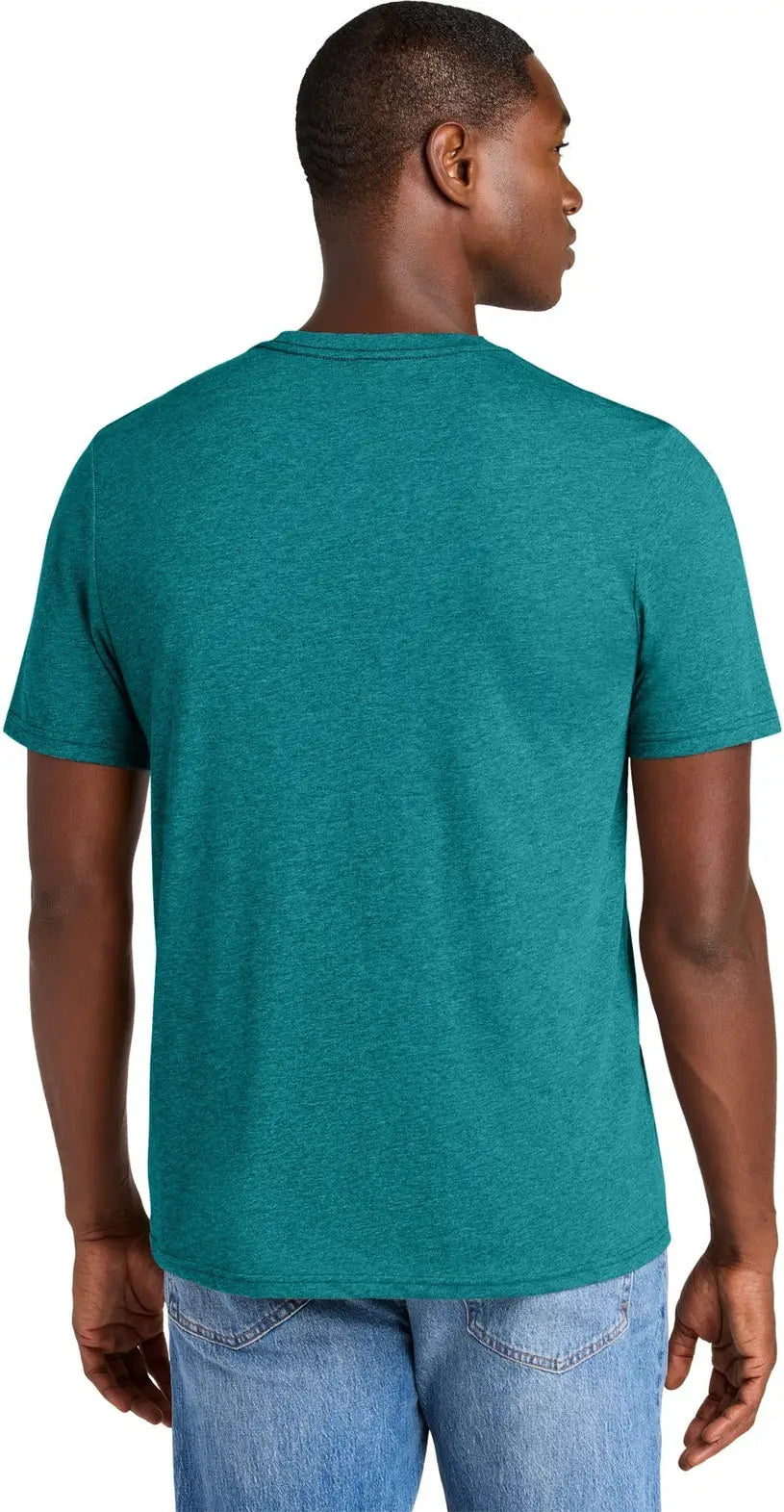 District Dt184 Perfect Weight Cvc Tee - Heathered Teal