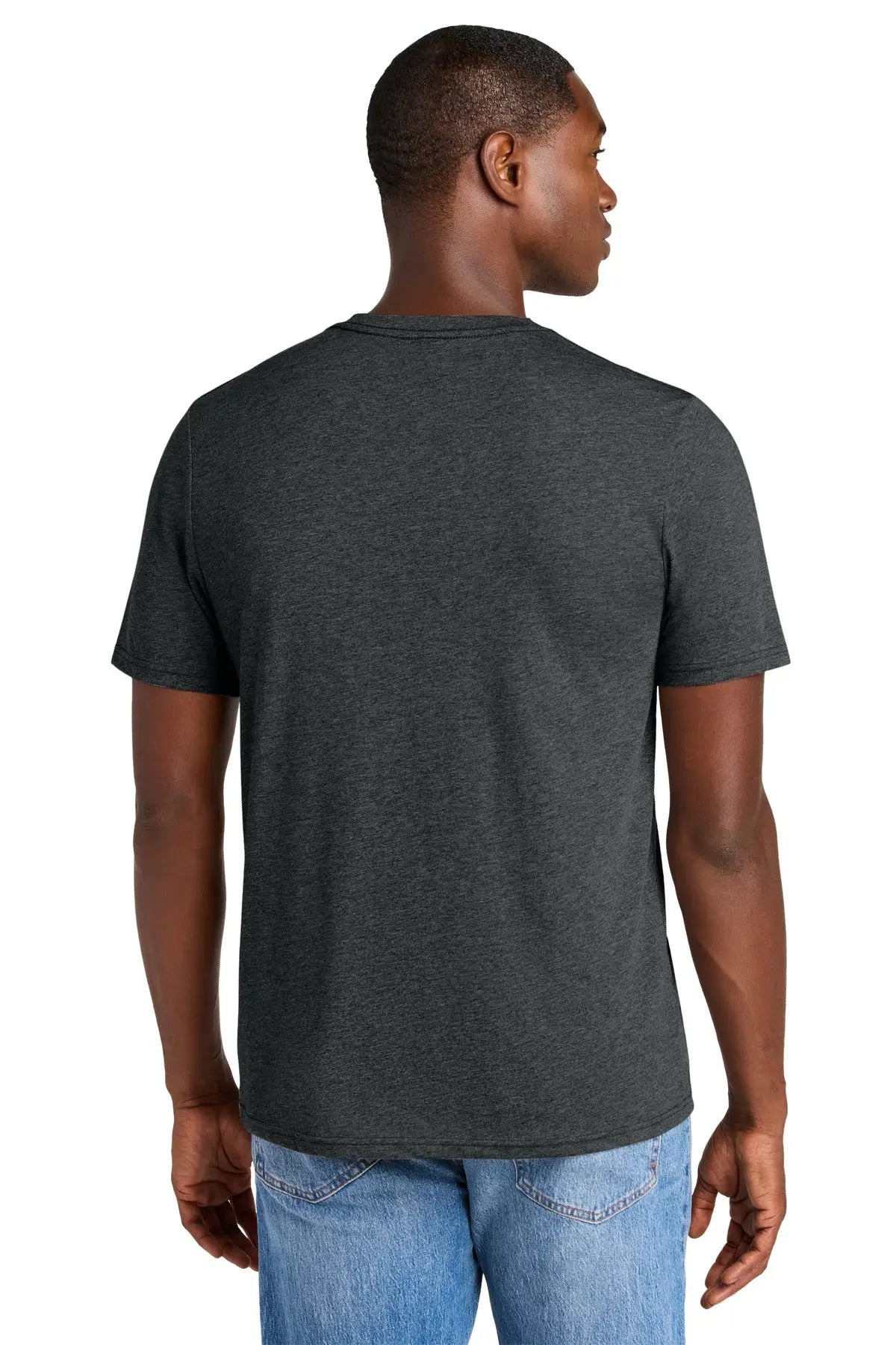 District Dt184 Perfect Weight Cvc Tee - Jet Black Heather