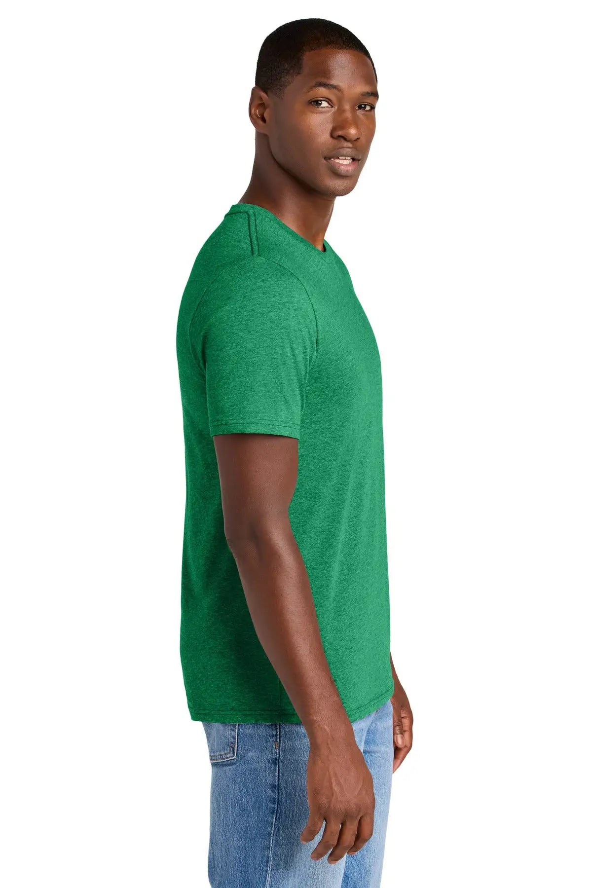District Dt184 Perfect Weight Cvc Tee - Meadow Green Heather