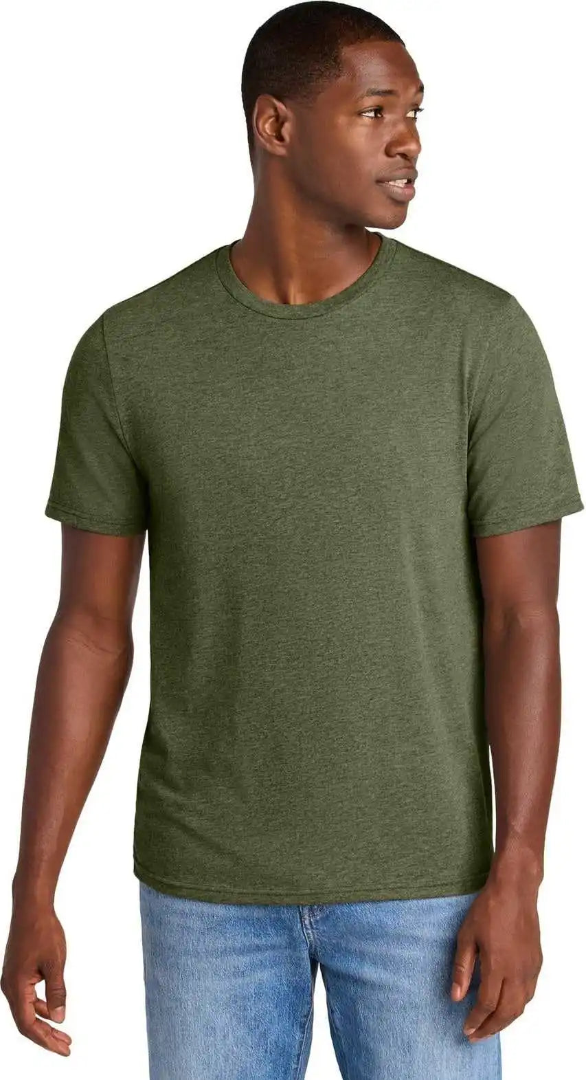 District Dt184 Perfect Weight Cvc Tee Military Green Heather