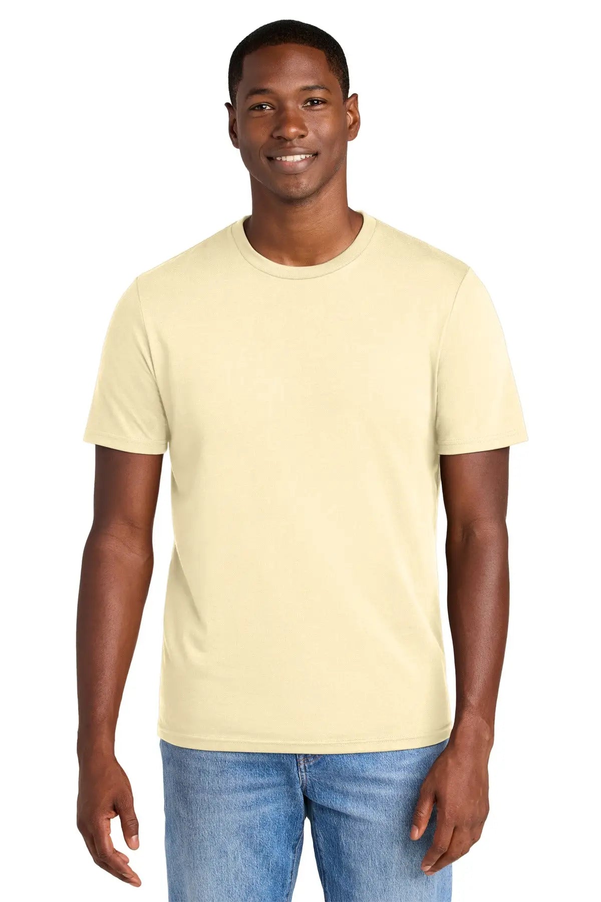 District Dt184 Perfect Weight Cvc Tee - Soft Yellow - Adult Xs