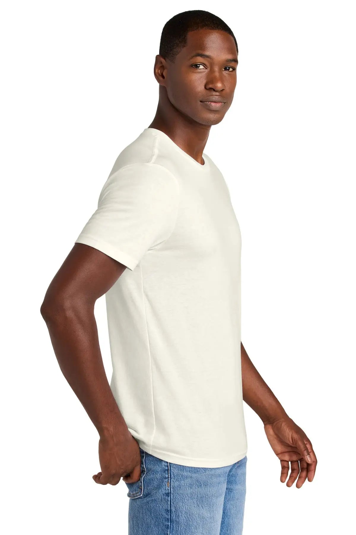 District Dt184 Perfect Weight Cvc Tee - White Onyx