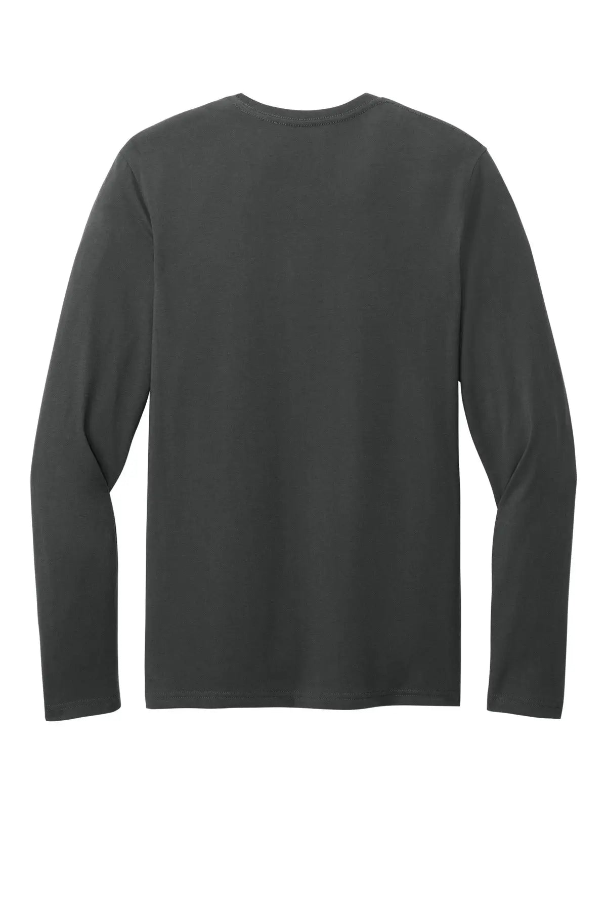 District Dt185 Perfect Weight Cvc Long Sleeve Tee - Charcoal - Adult Xs