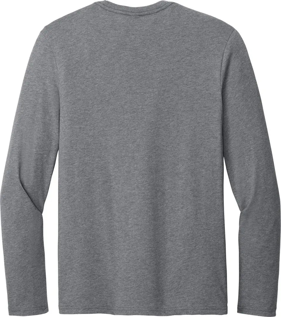 District Dt185 Perfect Weight Cvc Long Sleeve Tee - Graphite Heather