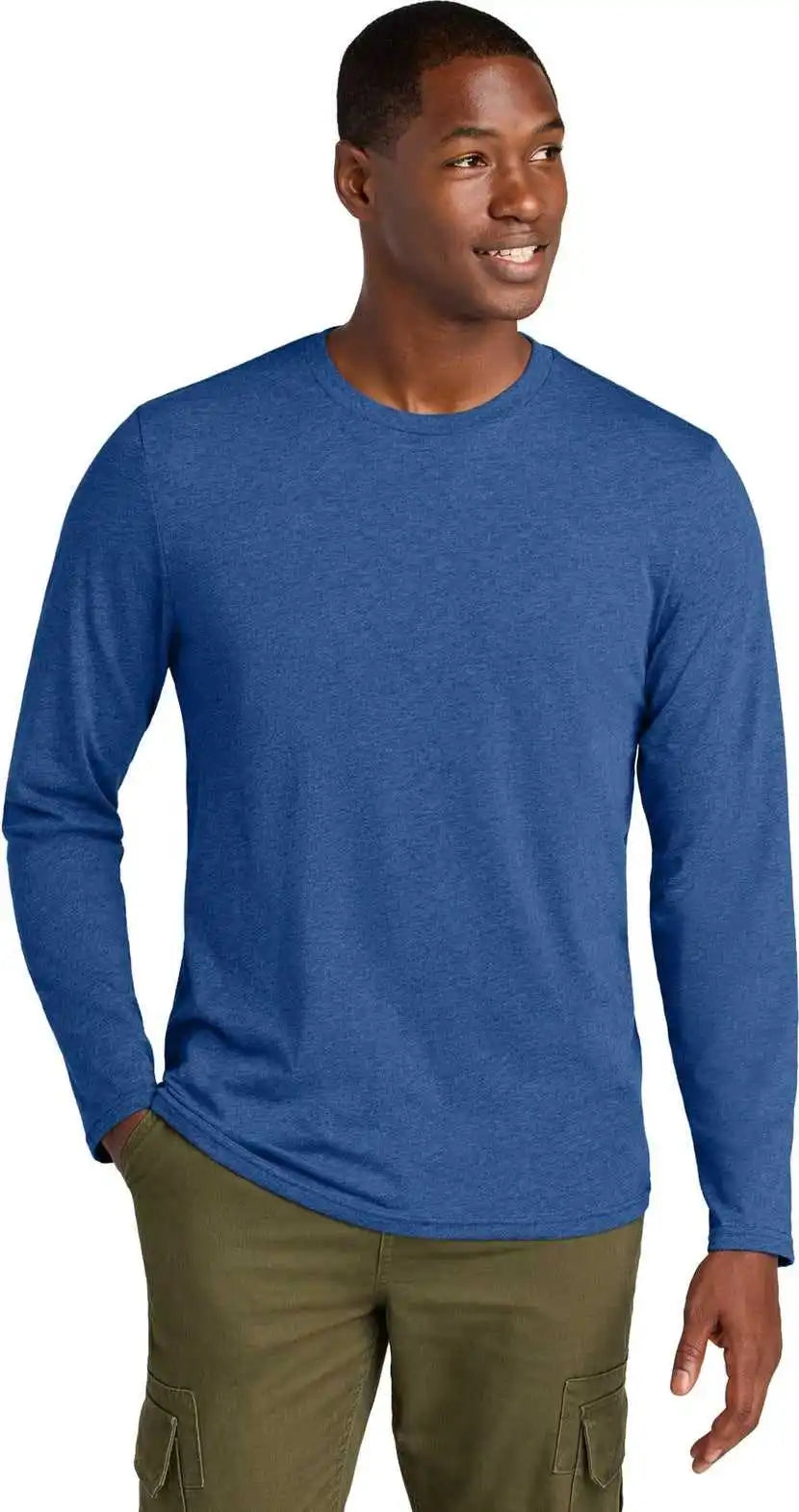District Dt185 Perfect Weight Cvc Long Sleeve Tee - Htddproyal