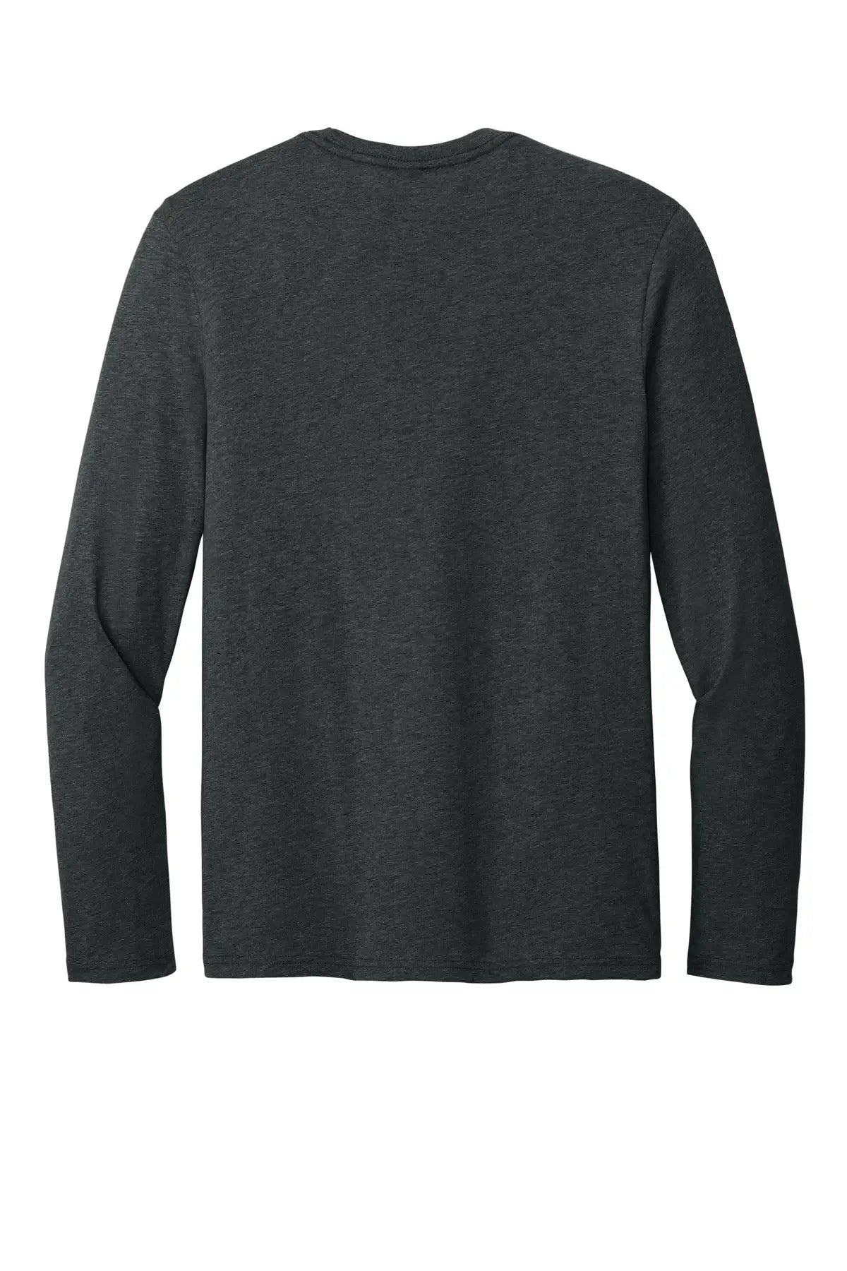 District Dt185 Perfect Weight Cvc Long Sleeve Tee - Jet Black Heather