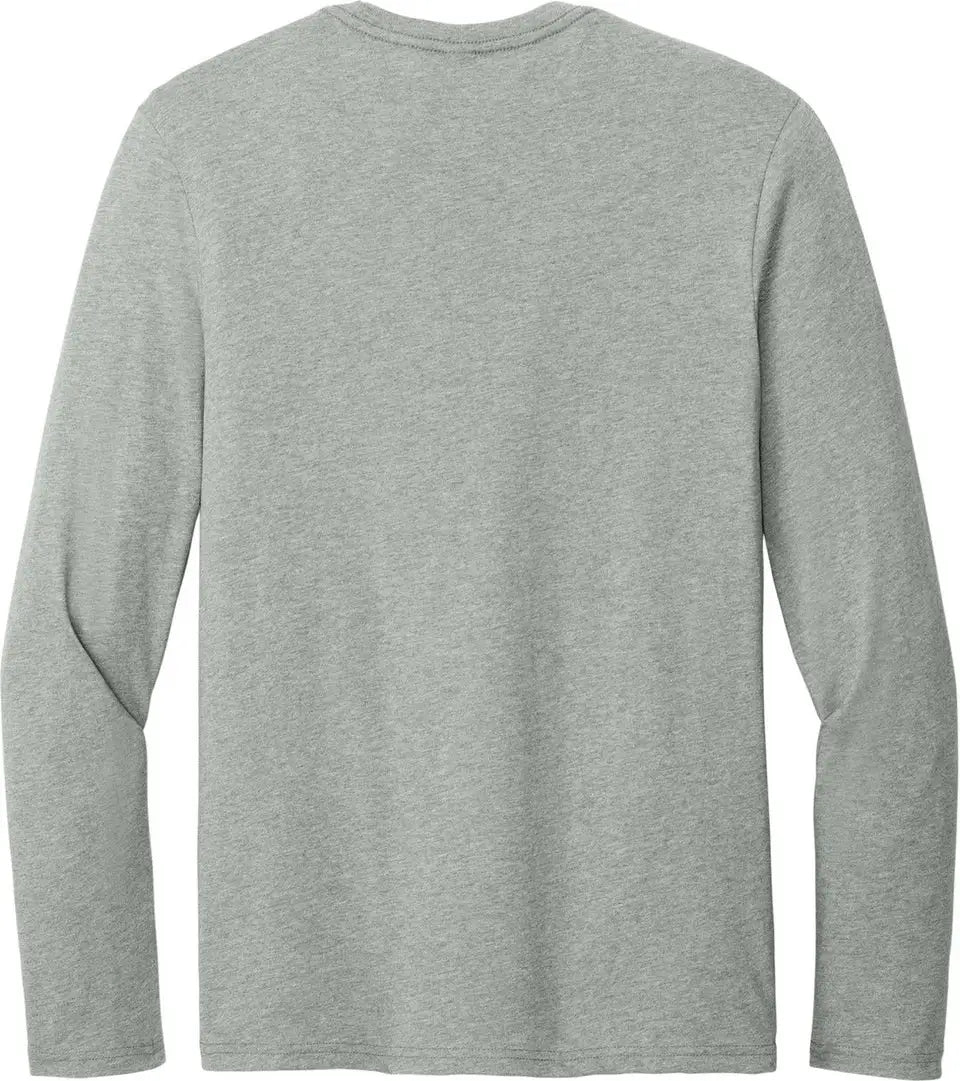 District Dt185 Perfect Weight Cvc Long Sleeve Tee - Light Heather Gray - Adult Xs