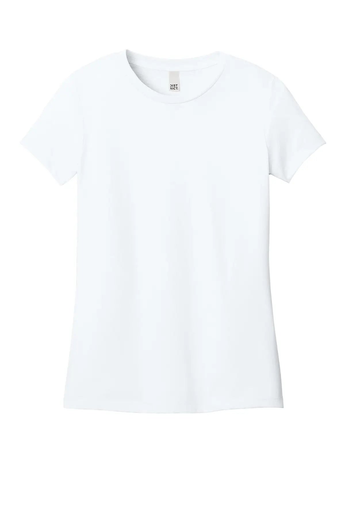 District Dt188 Women’s Perfect Weight Cvc Tee - Bright White