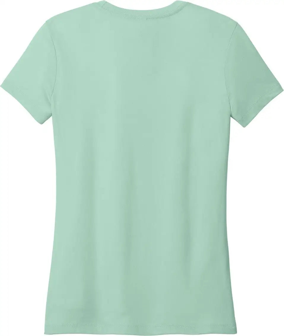 District Dt188 Women’s Perfect Weight Cvc Tee - Frosted Mint - Ladies Xs