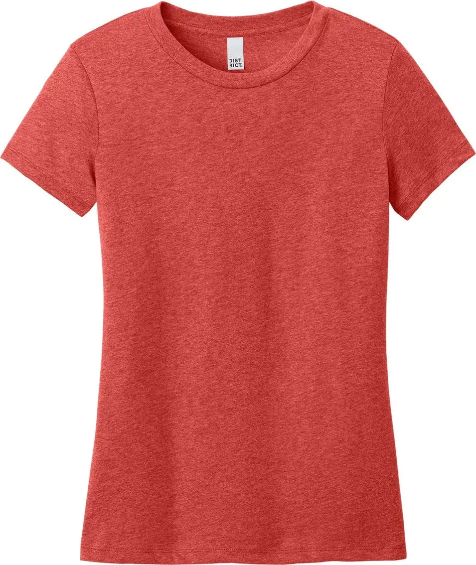 District Dt188 Women’s Perfect Weight Cvc Tee - Geranium Heather