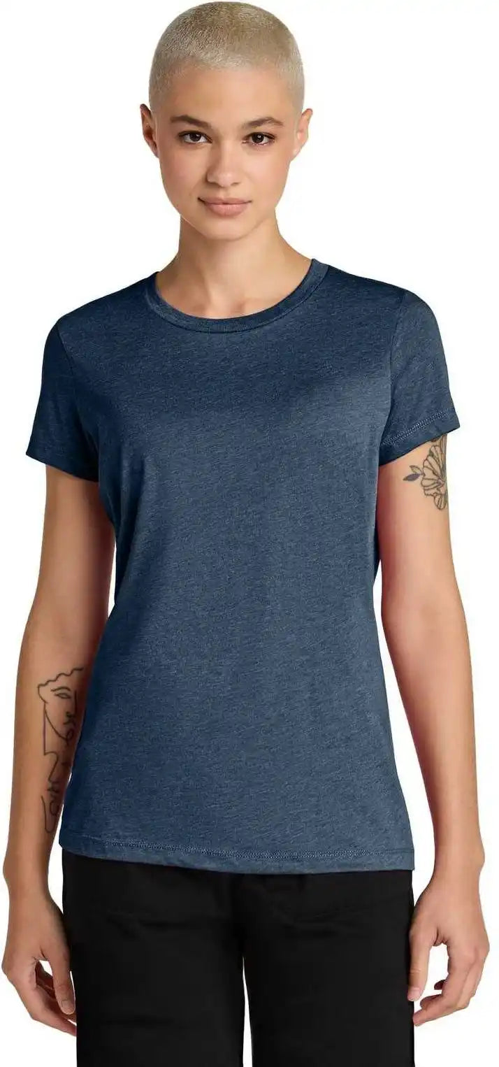District Dt188 Women’s Perfect Weight Cvc Tee Heathered Navy