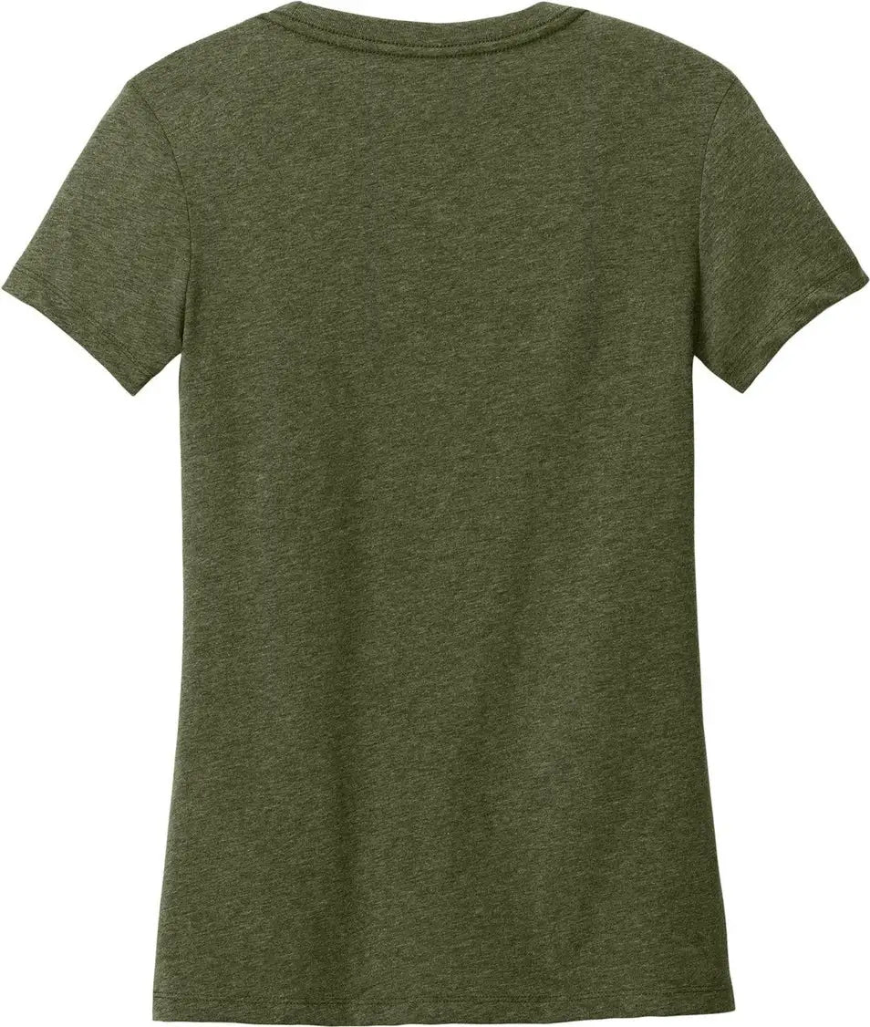 District Dt188 Women’s Perfect Weight Cvc Tee - Military Green Heather