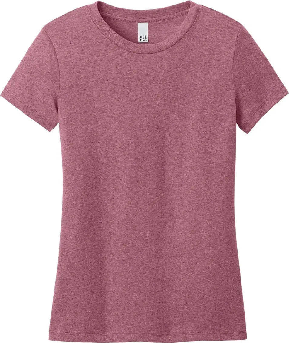 District Dt188 Women’s Perfect Weight Cvc Tee - Orchid Haze Heather