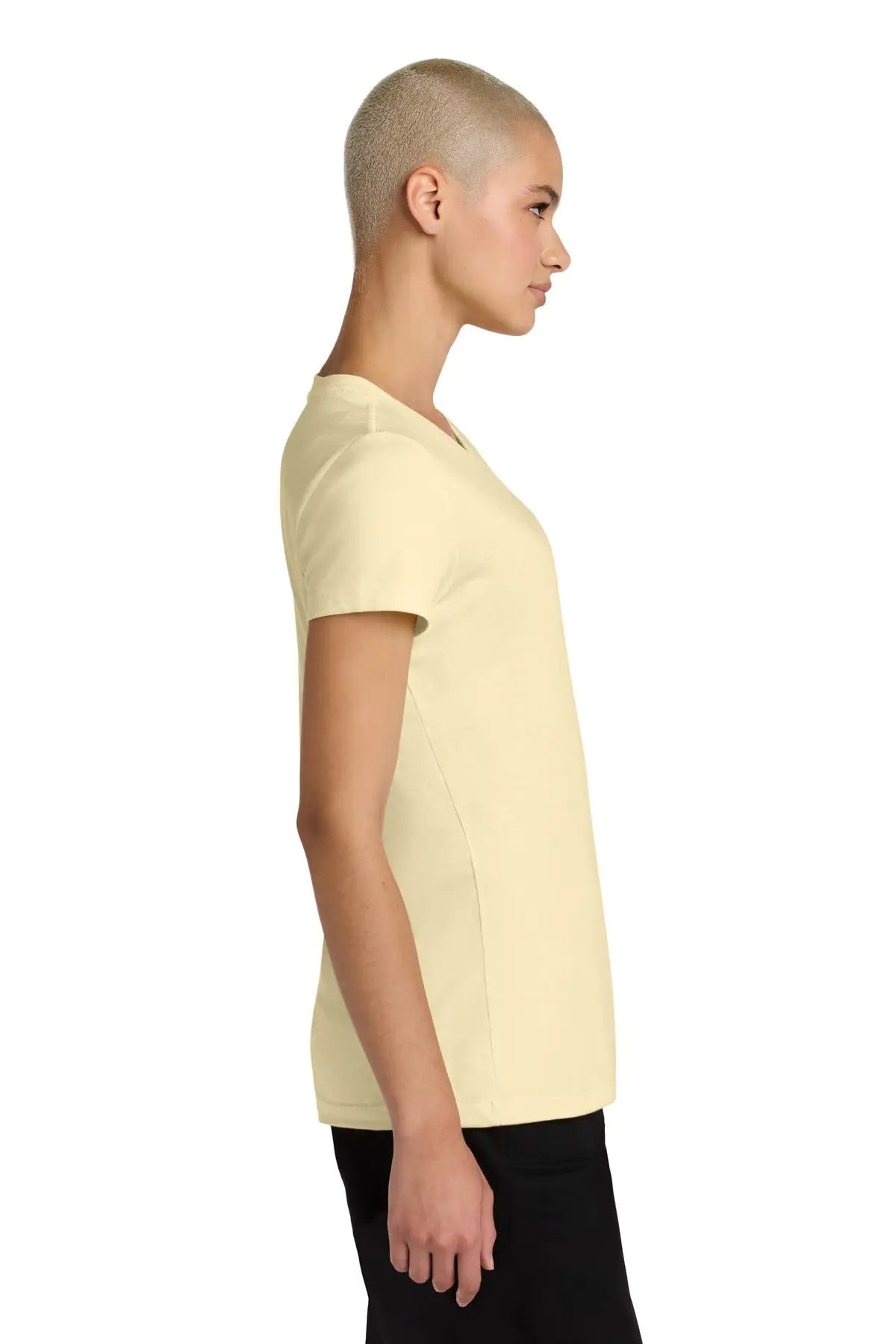 District Dt188 Women’s Perfect Weight Cvc Tee - Soft Yellow
