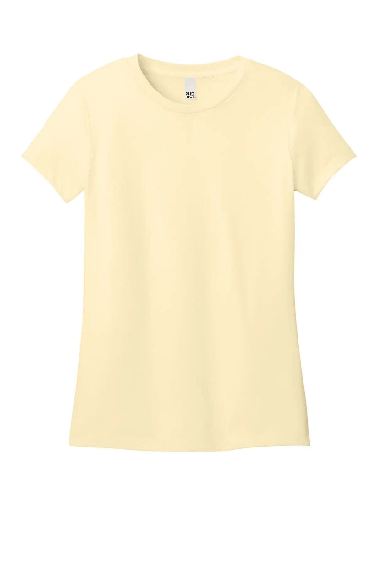 District Dt188 Women’s Perfect Weight Cvc Tee - Soft Yellow