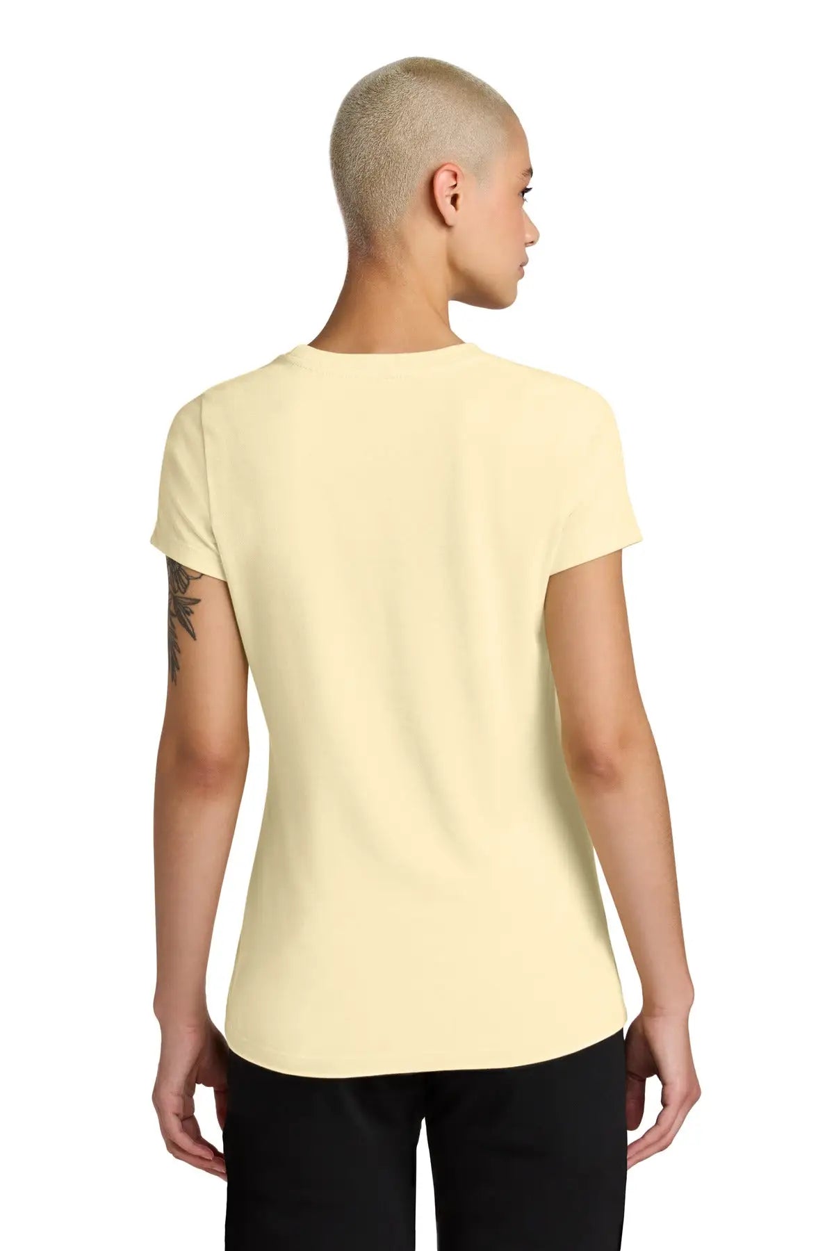 District Dt188 Women’s Perfect Weight Cvc Tee - Soft Yellow