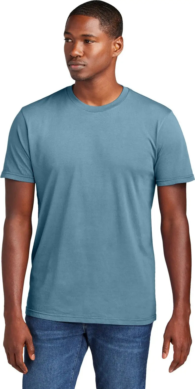 District Dt2101 Wash Tee - Dusk Blue - Adult Xs