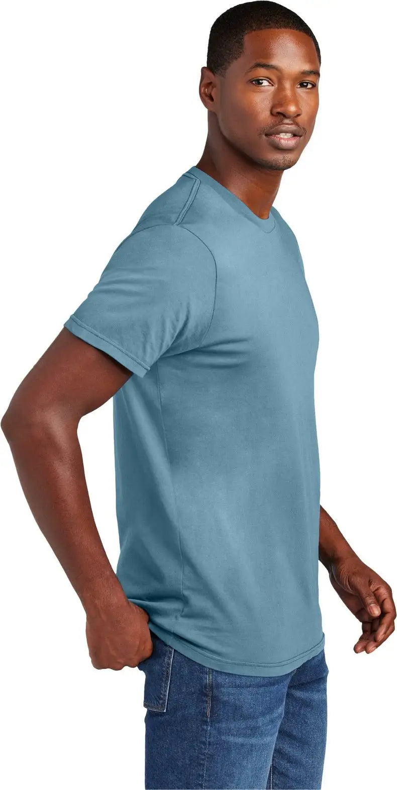 District Dt2101 Wash Tee - Dusk Blue