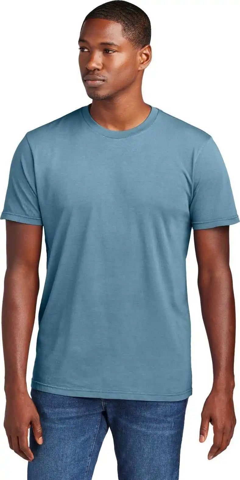 District Dt2101 Wash Tee Duskblue