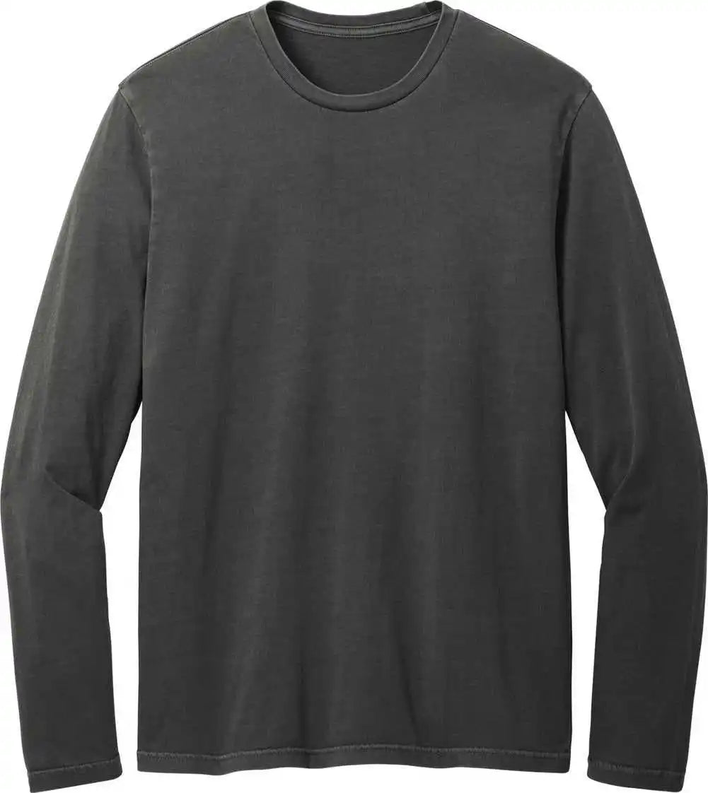 District Dt2103 Wash Long Sleeve Tee - Black