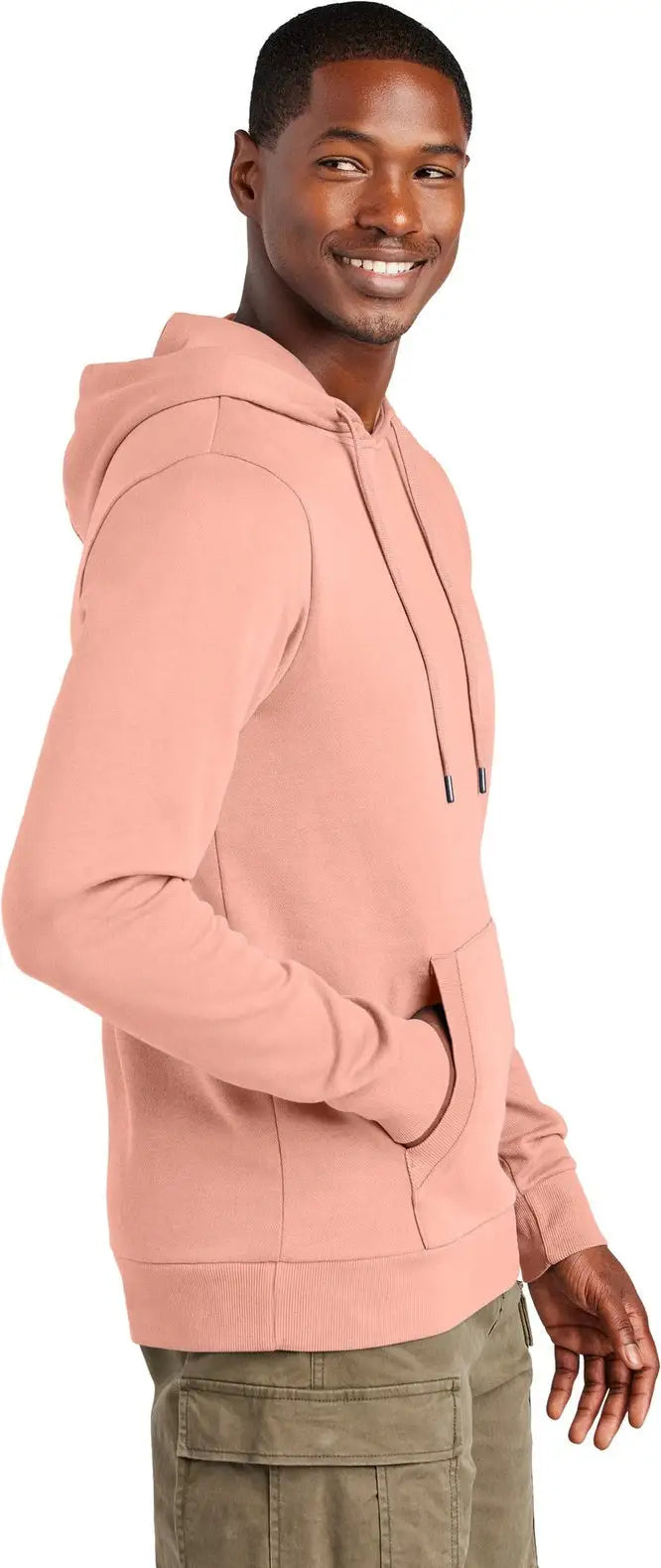 District Dt2200 Wash Fleece Hoodie - Cactus Rose Pink