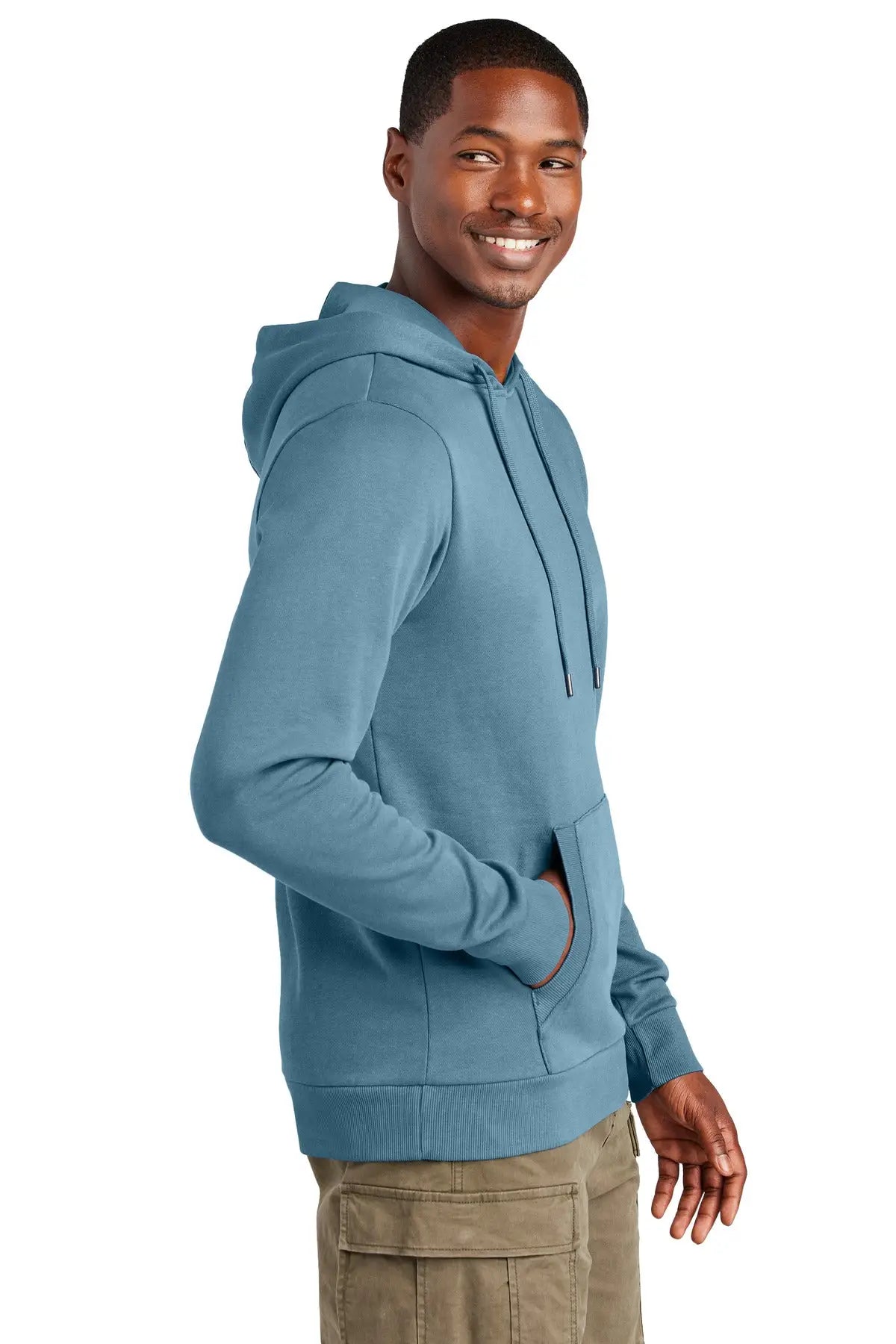 District Dt2200 Wash Fleece Hoodie - Dusk Blue