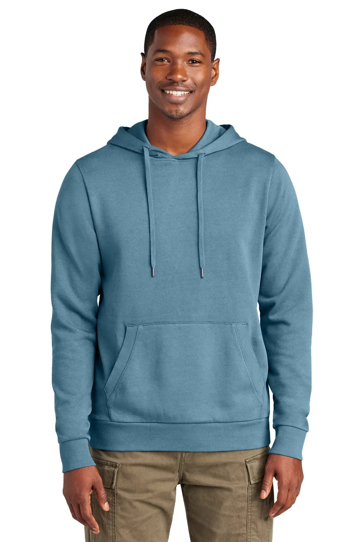District Dt2200 Wash Fleece Hoodie - Dusk Blue
