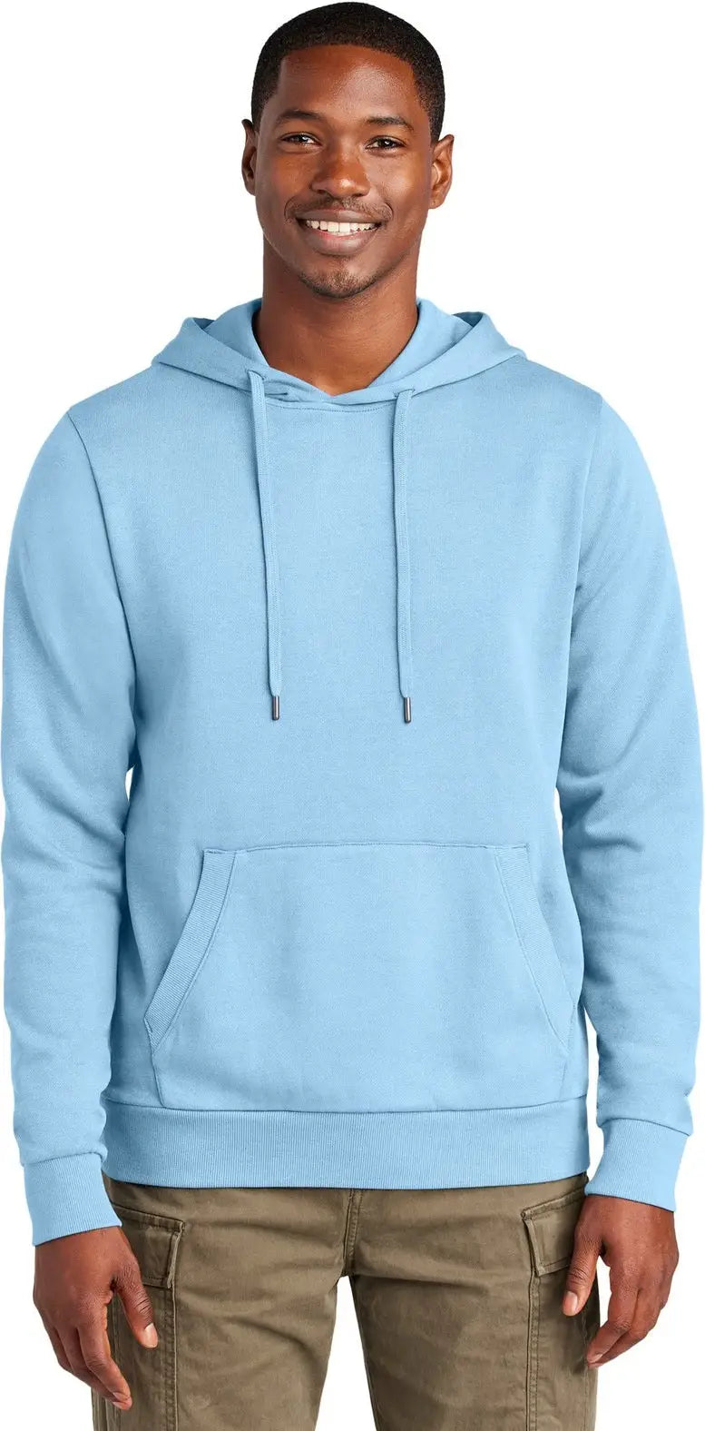District Dt2200 Wash Fleece Hoodie - Heritage Blue - Adult Xs