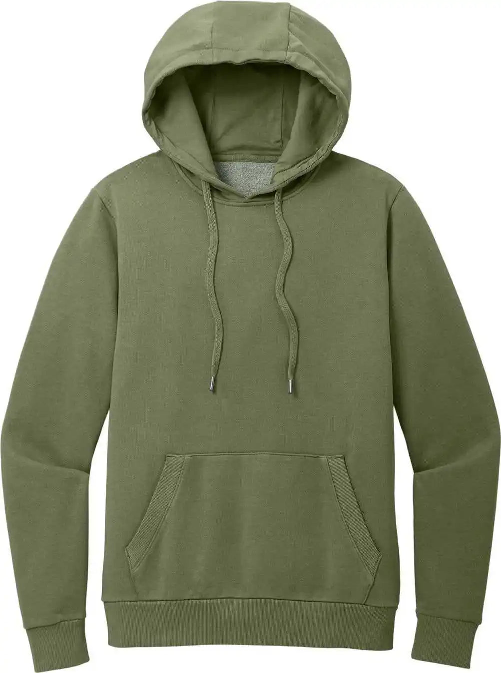 District Dt2200 Wash Fleece Hoodie Olive Drab Green