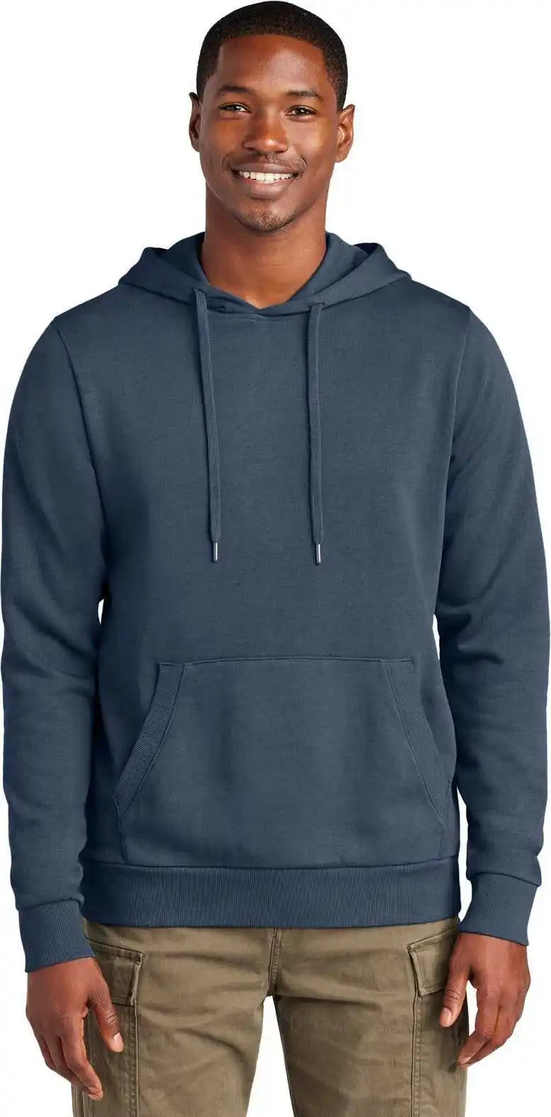 District Dt2200 Wash Fleece Hoodie True Navy
