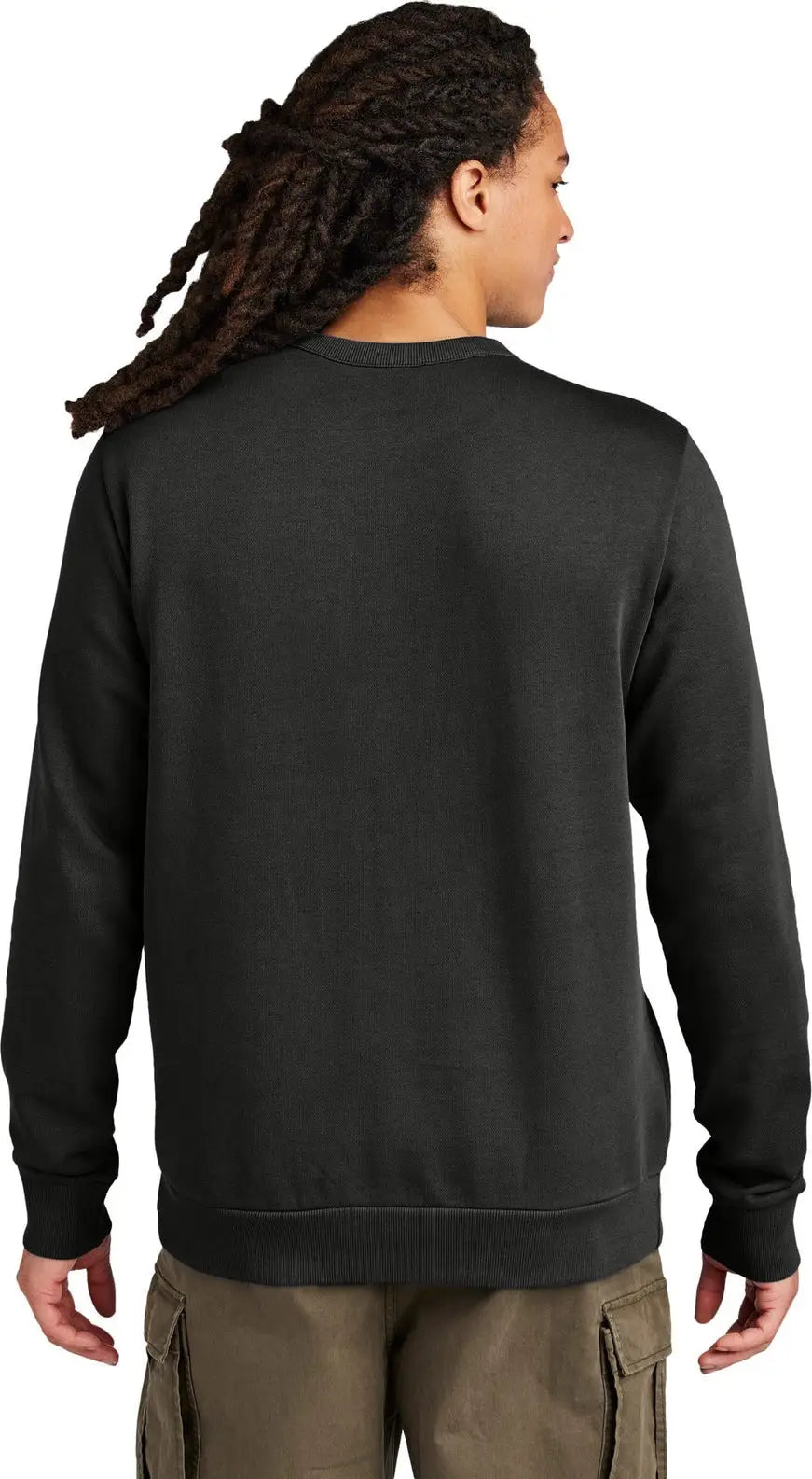 District Dt2204 Wash Fleece Crew - Black