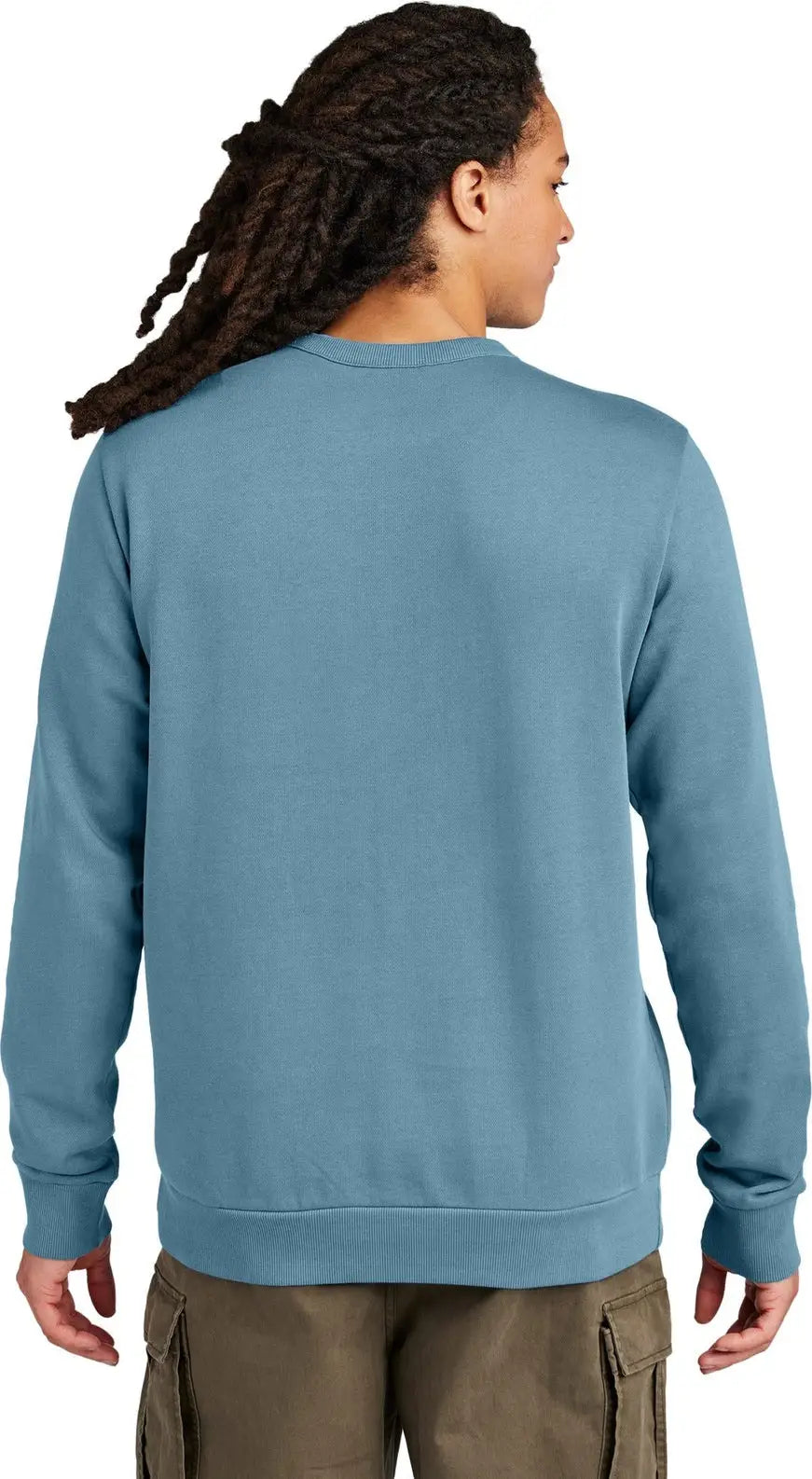 District Dt2204 Wash Fleece Crew - Dusk Blue