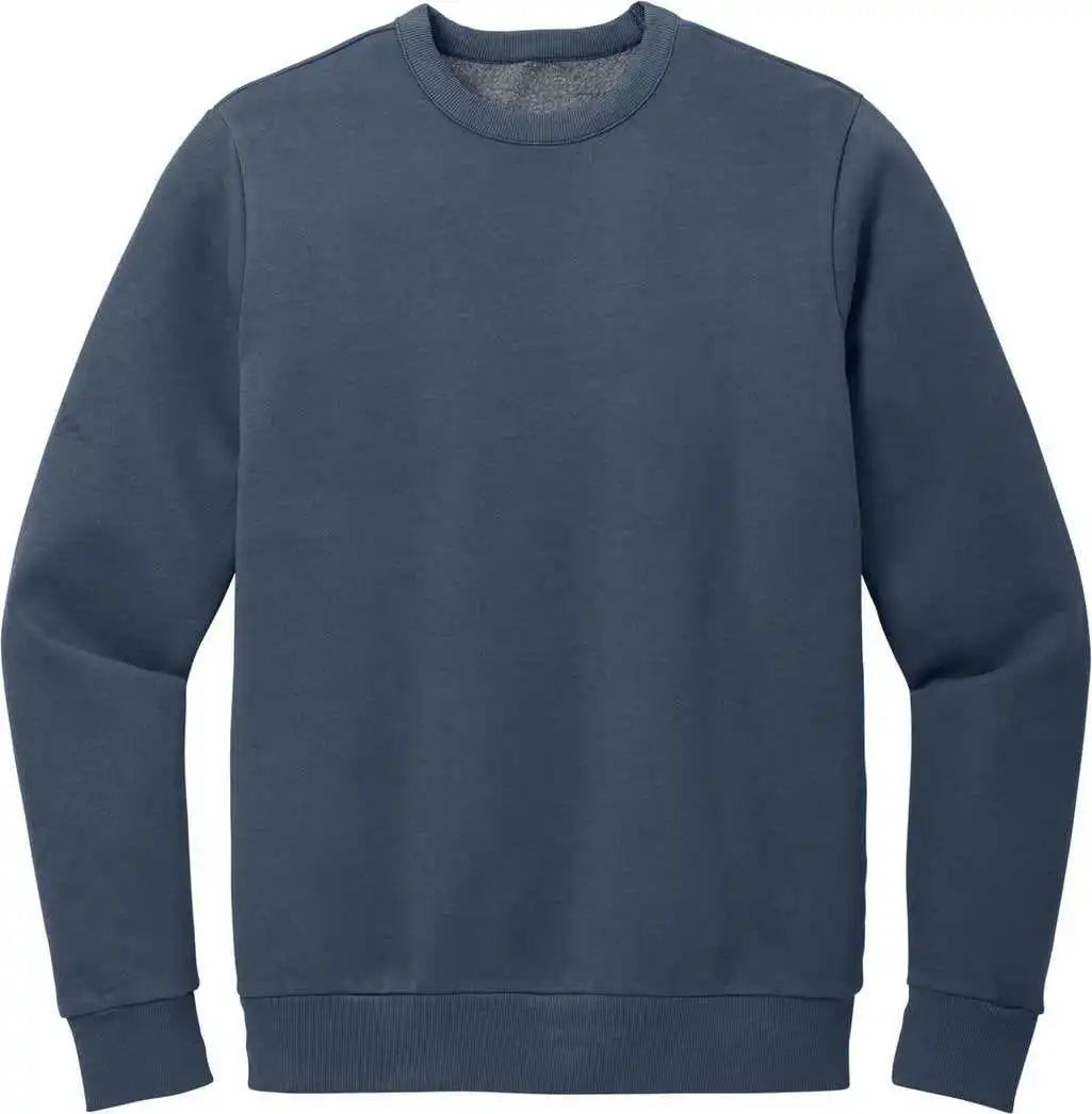 District Dt2204 Wash Fleece Crew True Navy