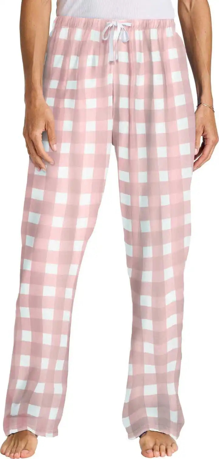 District Dt2800 Women’s Flannel Plaid Pant - Lp/wbfflck