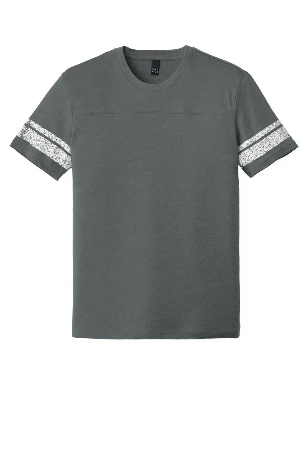 District Dt376 Game Tee - Heathered Charcoal White