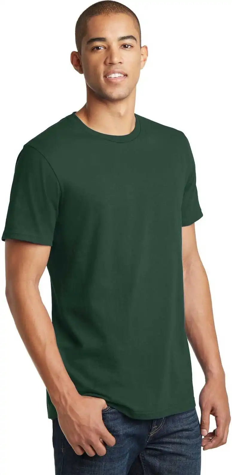 District Dt5000 the Concert Tee Forest Green