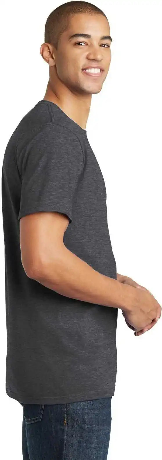 District Dt5000 the Concert Tee - Heathered Charcoal