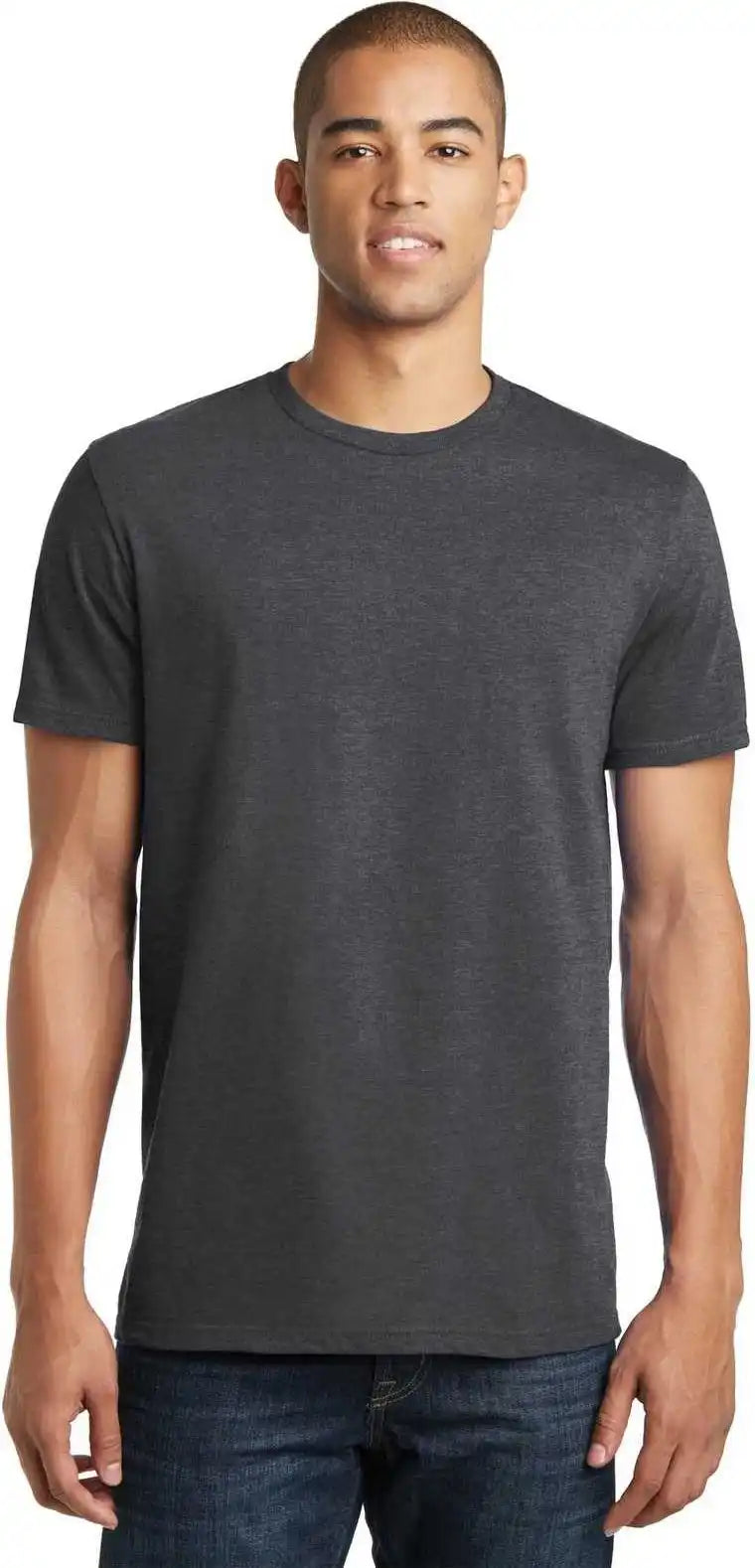 District Dt5000 the Concert Tee - Heathered Charcoal