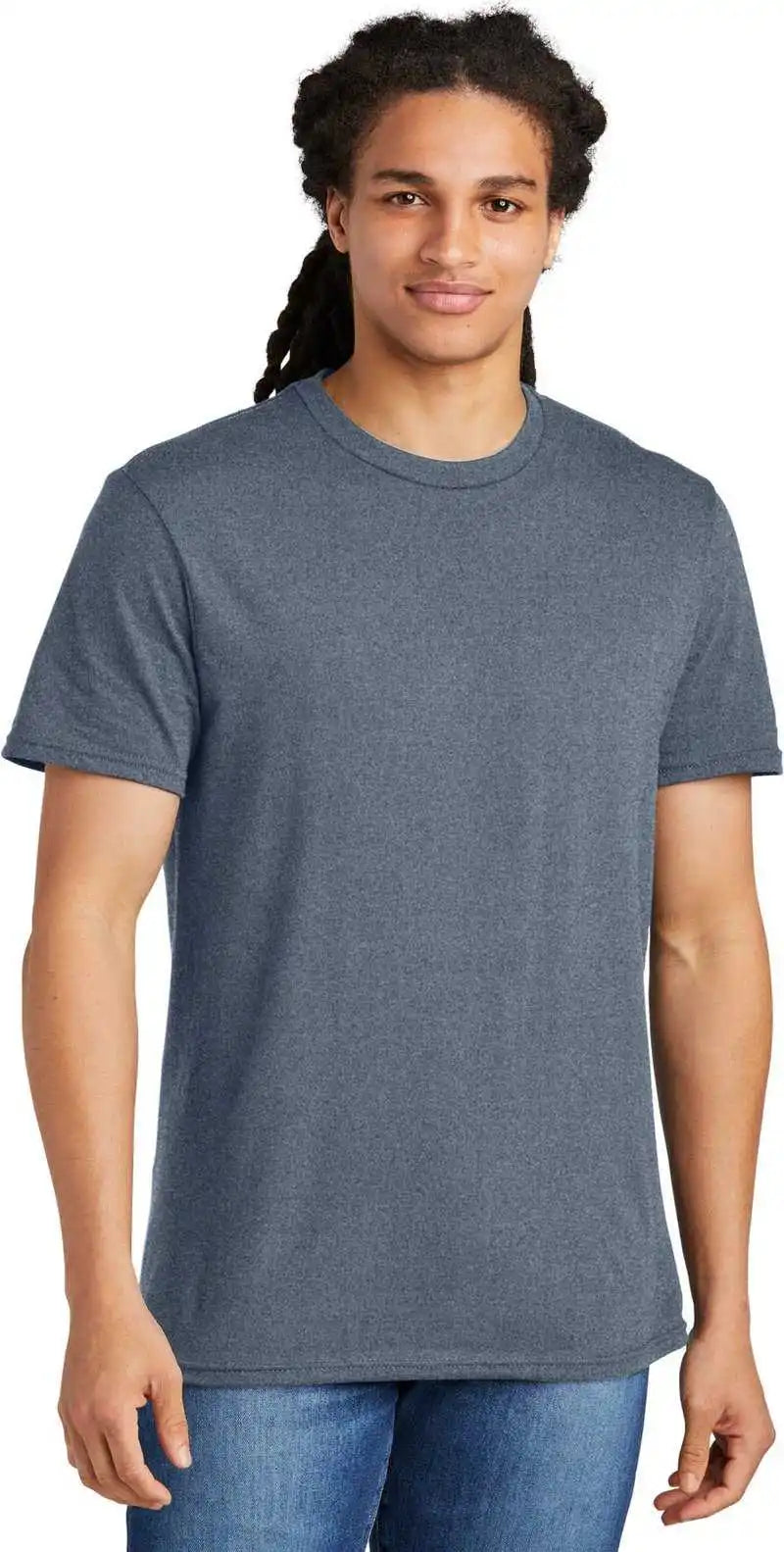 District Dt5000 the Concert Tee - Heathered Navy