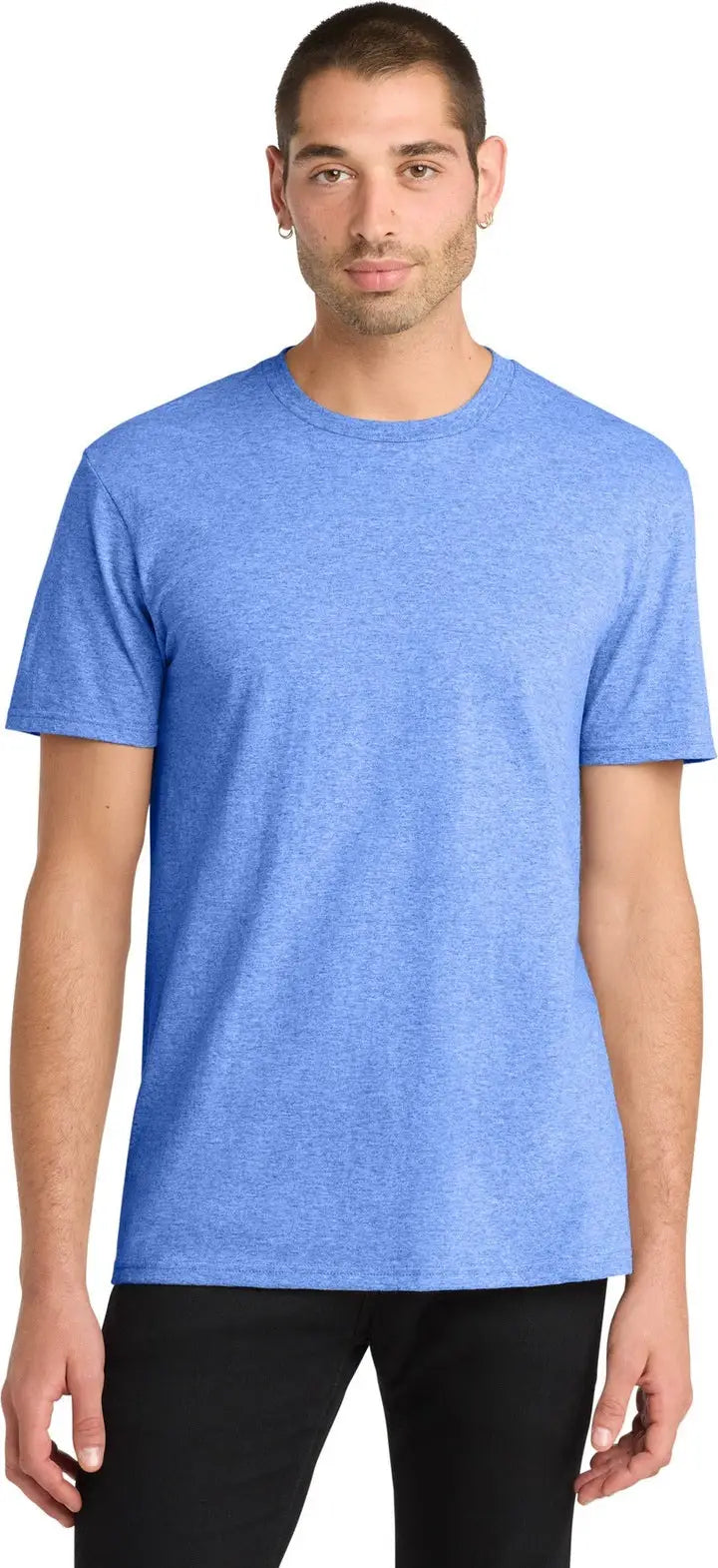 District Dt5000 the Concert Tee - Heathered Royal - Adult Xs