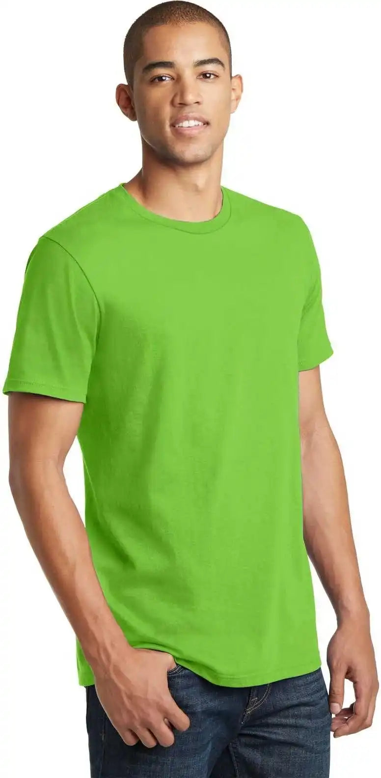 District Dt5000 the Concert Tee Neon Green