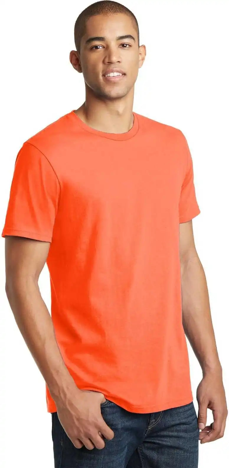 District Dt5000 the Concert Tee Neon Orange