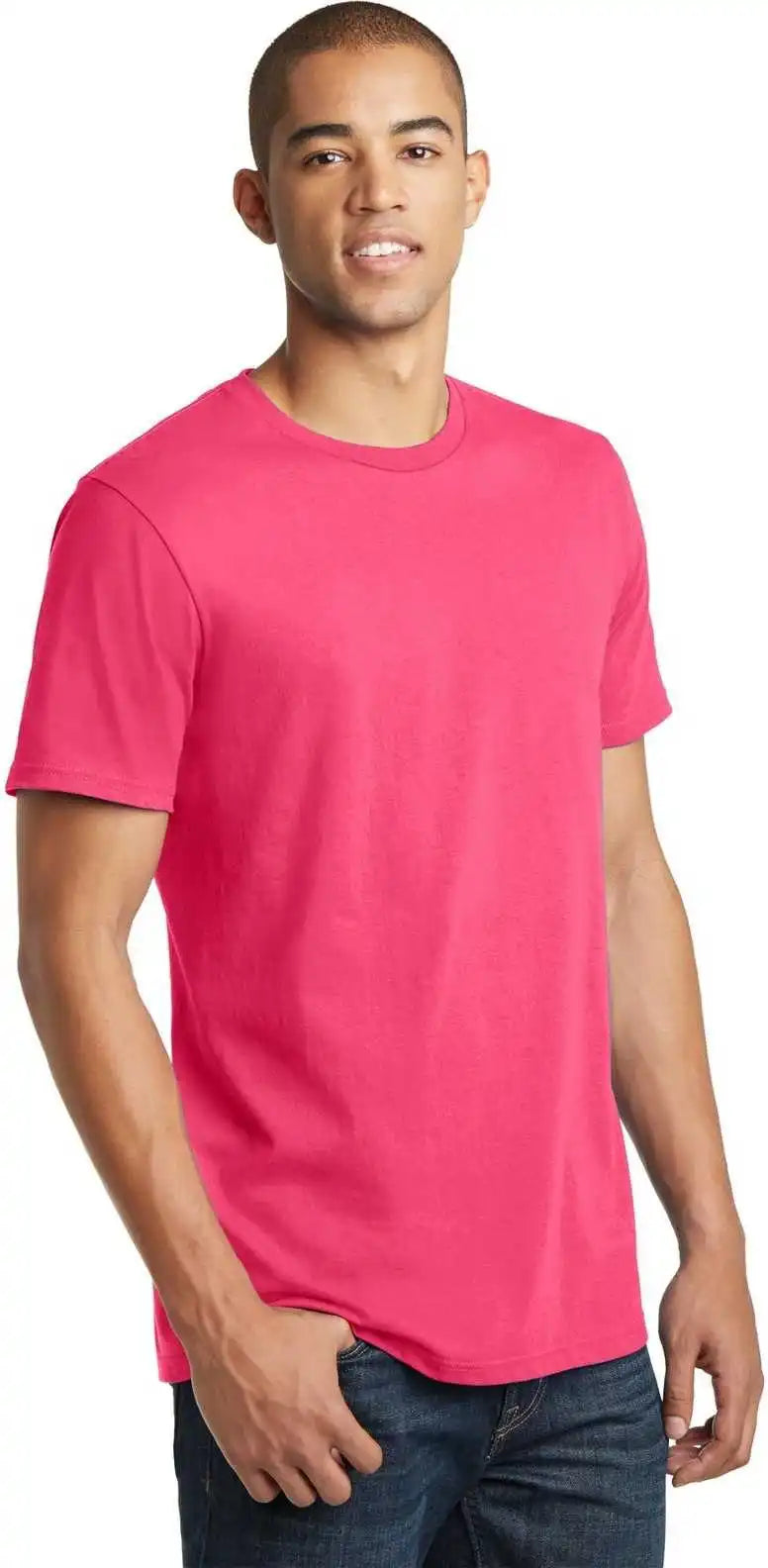 District Dt5000 the Concert Tee Neon Pink