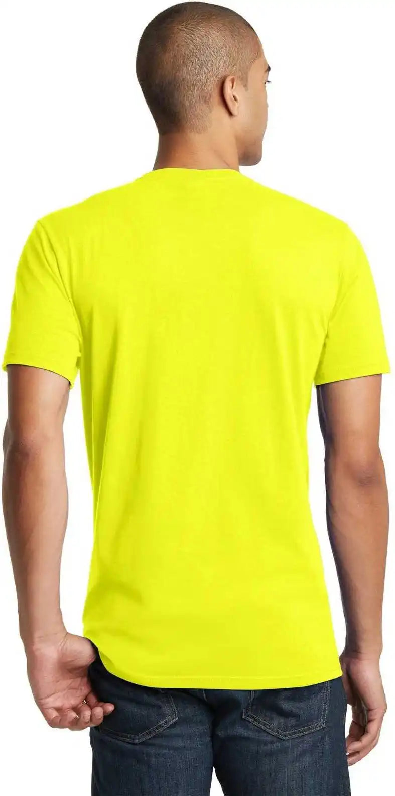 District Dt5000 the Concert Tee Neon Yellow