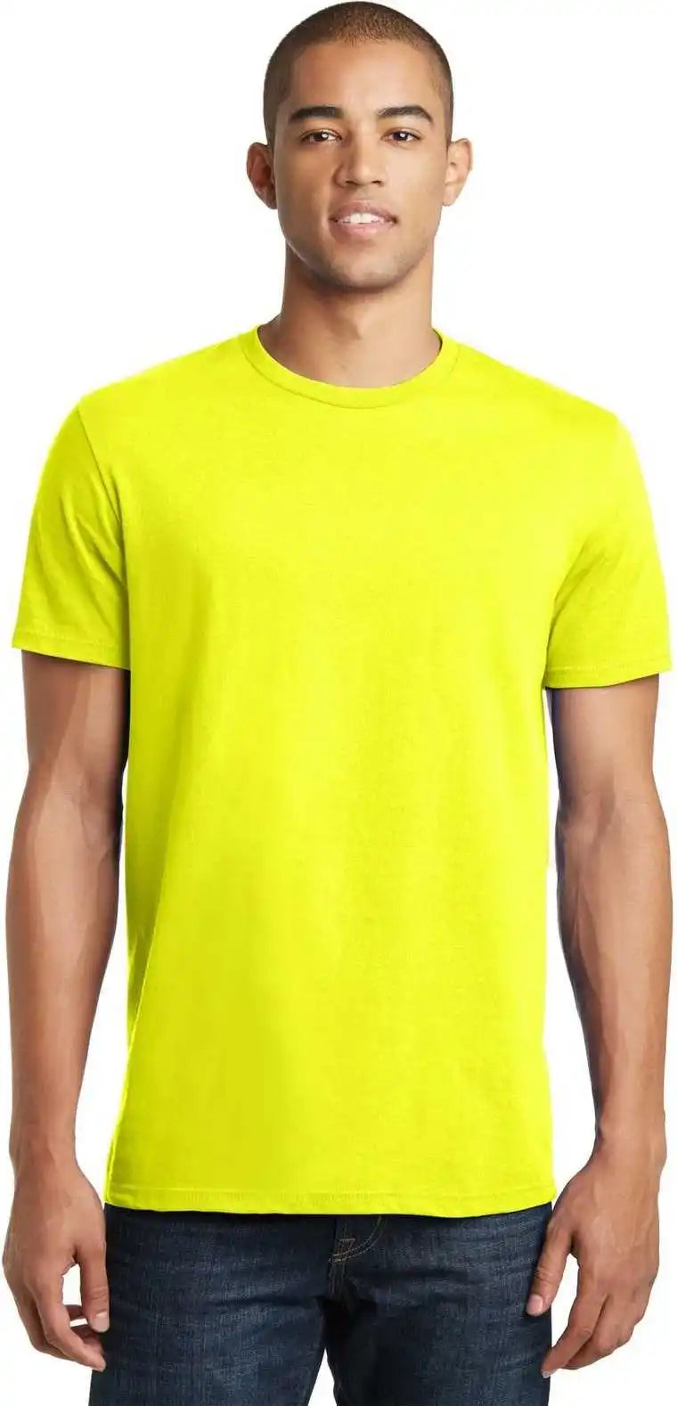 District Dt5000 the Concert Tee Neon Yellow