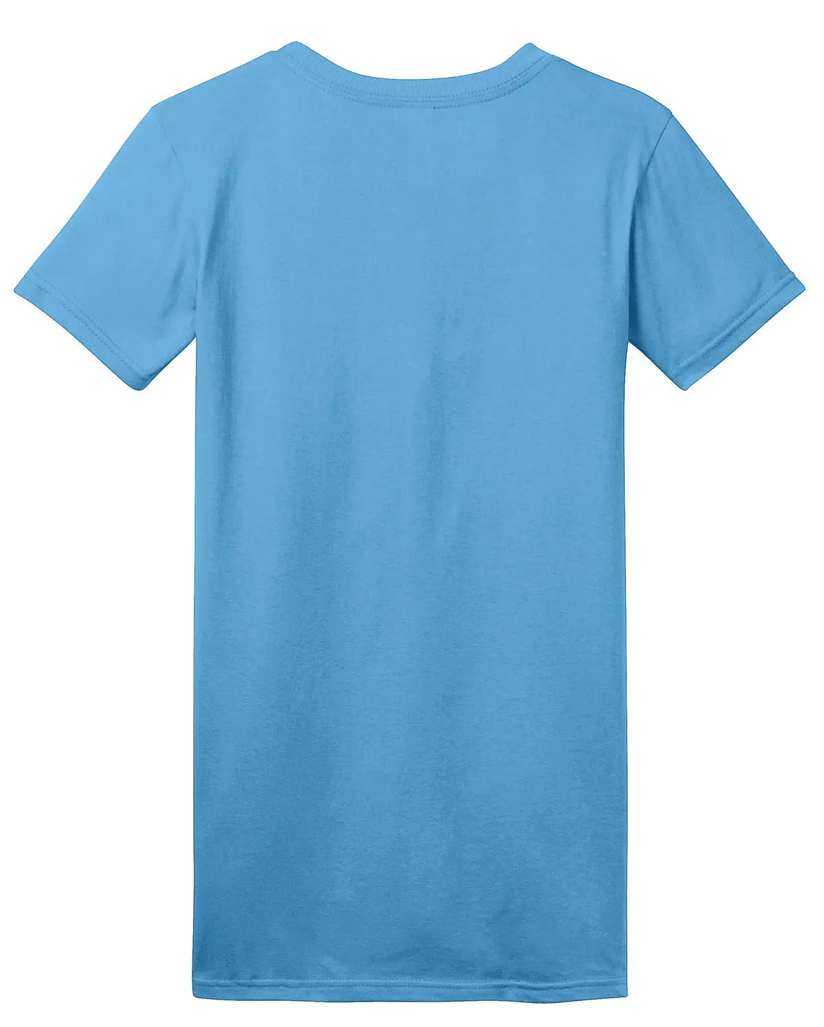 District Dt5001 Women’s Fitted the Concert Tee - Aquatic Blue