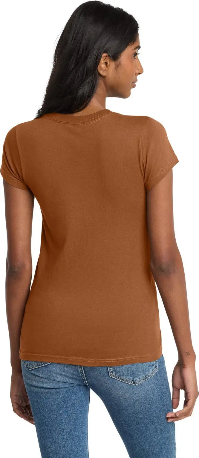 District Dt5001 Women’s Fitted the Concert Tee - Burnt Orange